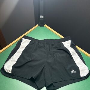 Adidas Black and White Sports Shorts